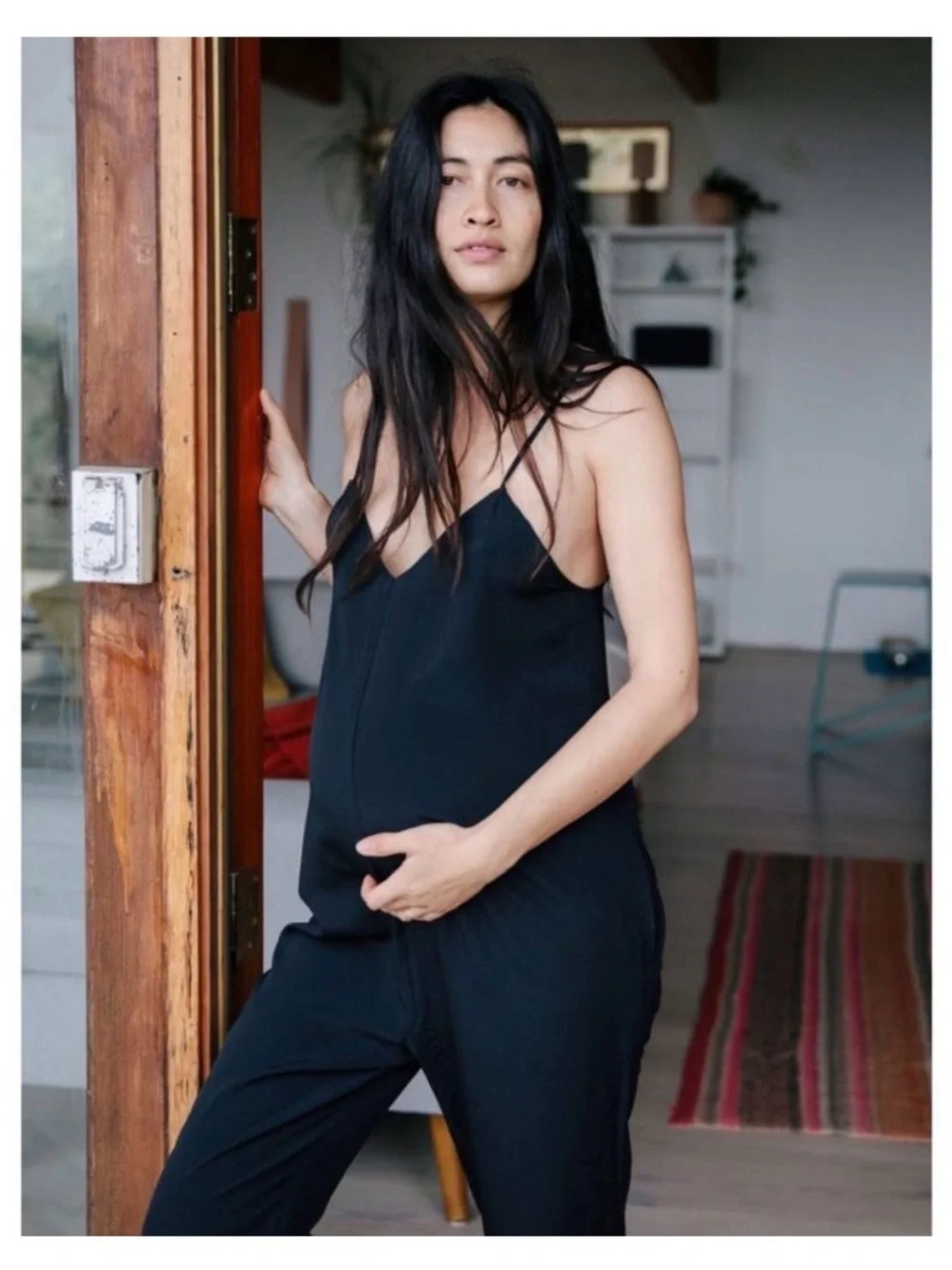 Hatch The Georgie Jumper Jumpsuit Black Size 0 Maternity XS Small 0 2 Casual